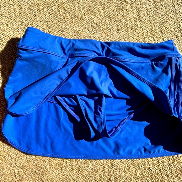 Athleta Tidal Blue Swim Skirt with Built-In Bikini Bottom, Small - Picture 7 of 9